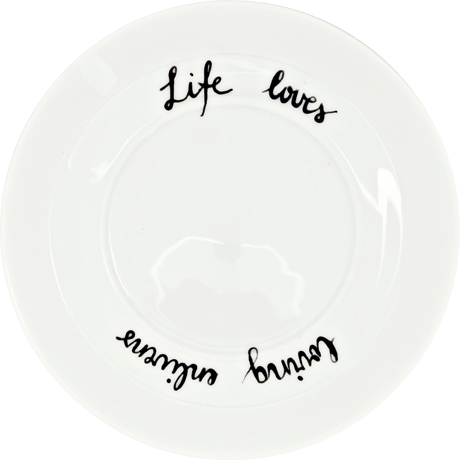 Goethe on a plate: Life loves, loving enlivens.