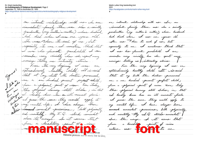manuscript-font